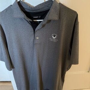 Johnnie-O Patterned Polo Shirt in Gray